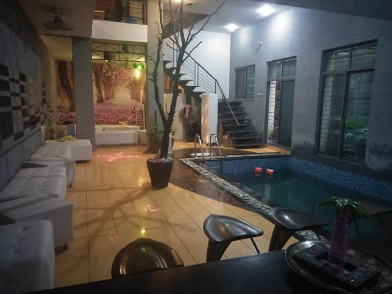 DHA Lahore 1 Kanal Owner Build Design House Full Furnished With Swimming Pool With100% Original Pics Available For Rent 9