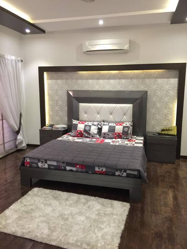 DHA Lahore 1 Kanal Owner Build Design House Full Furnished With Swimming Pool With100% Original Pics Available For Rent 35
