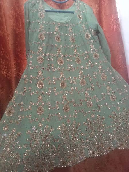 party wear maxi with gharara 1