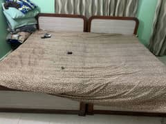 2 custom made bed with comfortable mattresses