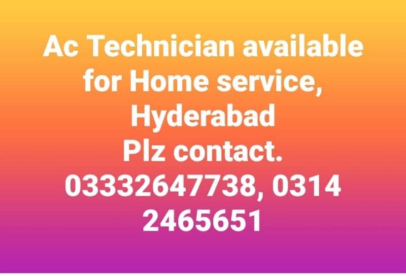Ac Technician For home Service 0