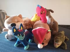 7 toy plushies for sale