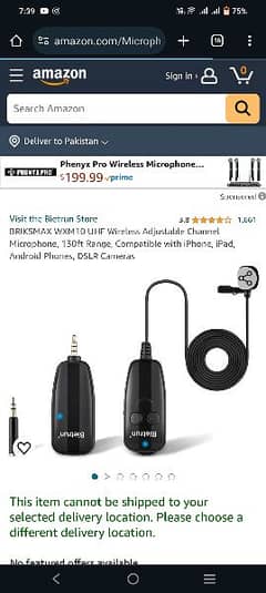 Bietrun Portable Wireless Lavalier Microphone for iPhone/Android
