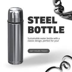 Steel bottle hot and cold