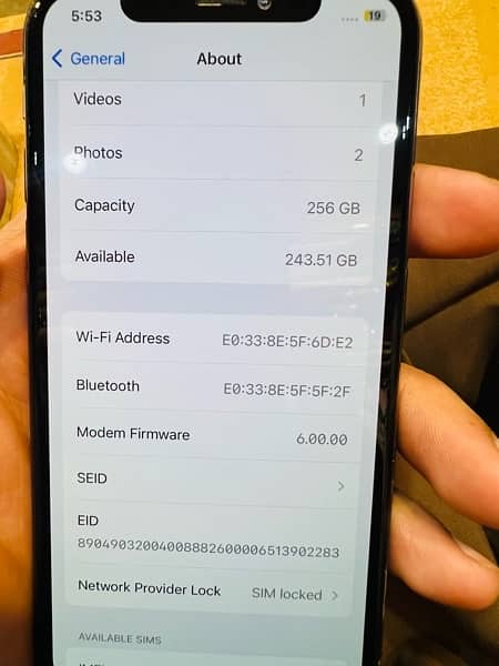 iPhone XS 256gb jv sim Face ID not working 3