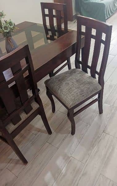 PURE SHESHAM WOOD DINNING TABLE WITH 6 CHAIRS 3