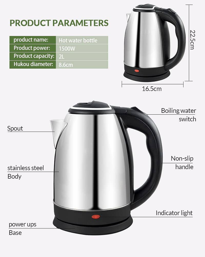 Lifestyle Fast Boiling Tea Kettle Cordleses, Stainless Steel 4