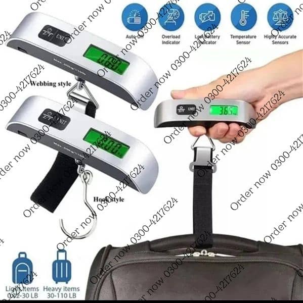 Luggage Scale 50kg/10g Digital Electronic Travel Weighs Portable 3