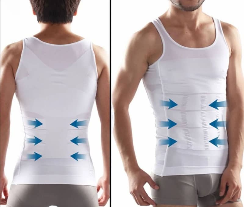 Orignal Slim n Lift Body Shaper Vest for Men (Black / White) COD 1