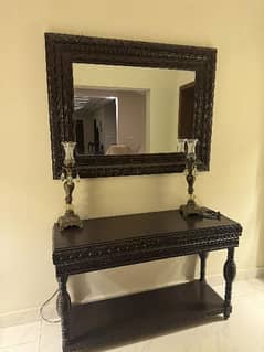 chinioti table with mirror