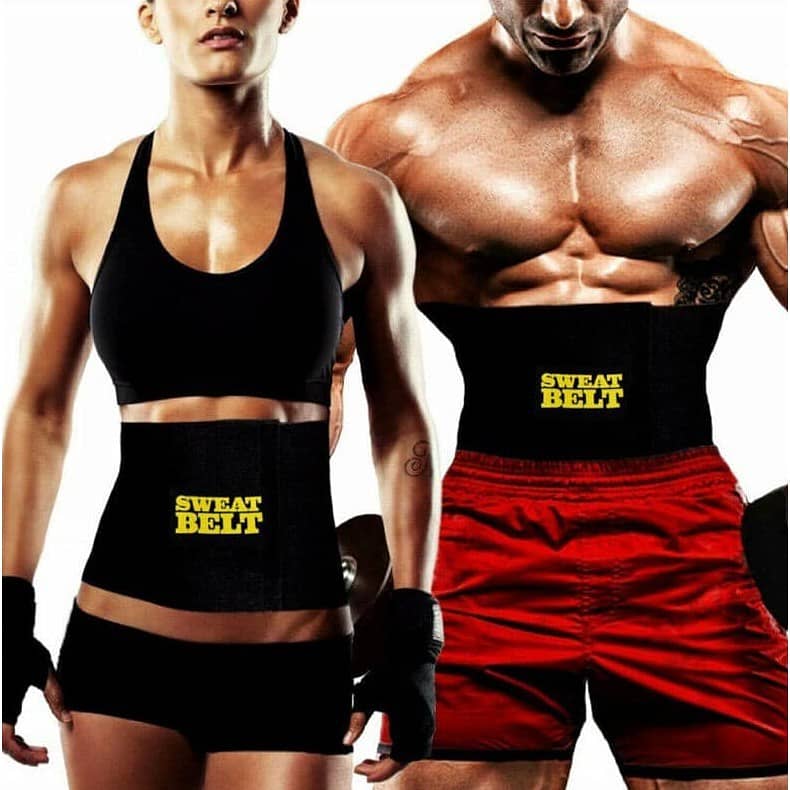 Original Sweat Belt For Men Women Unisex Premium Waist Tummy Trimmer 0