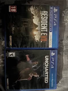 resident evil biohazard and uncharted 0