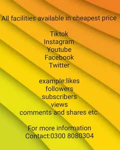 All Services available in cheapest price