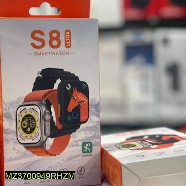 S8 Ultra Smart Watch (Orange Colour) 1