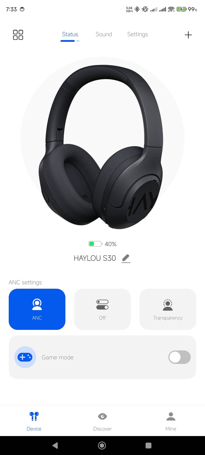 Haylou S30 ANC Wireless Bluetooth Headphones 4