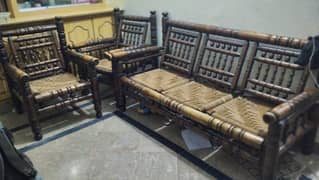 wooden Sindhi design sofa