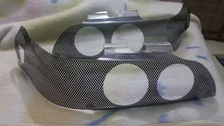 Headlight Protection Glass Carbon Fiber.