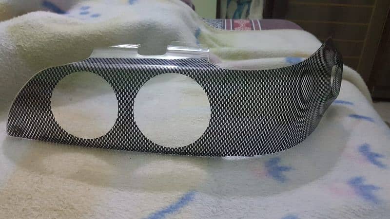 Headlight Protection Glass Carbon Fiber. 1