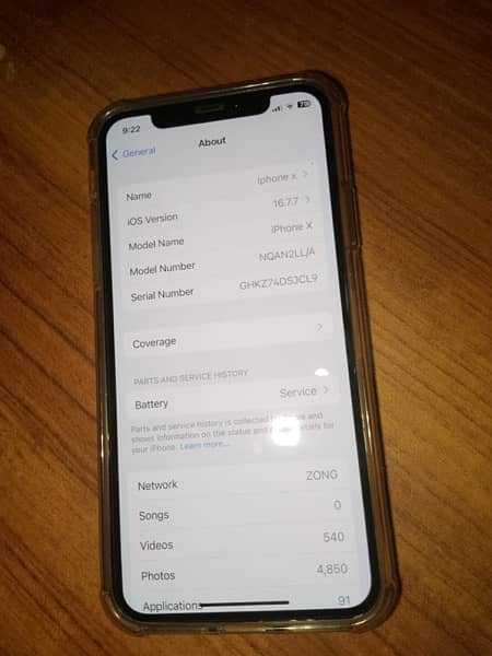 Iphone x pta approved 256gb 5