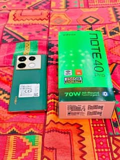 infinix note 40 pro 12+12 (256)gb with box 15 days use all ok