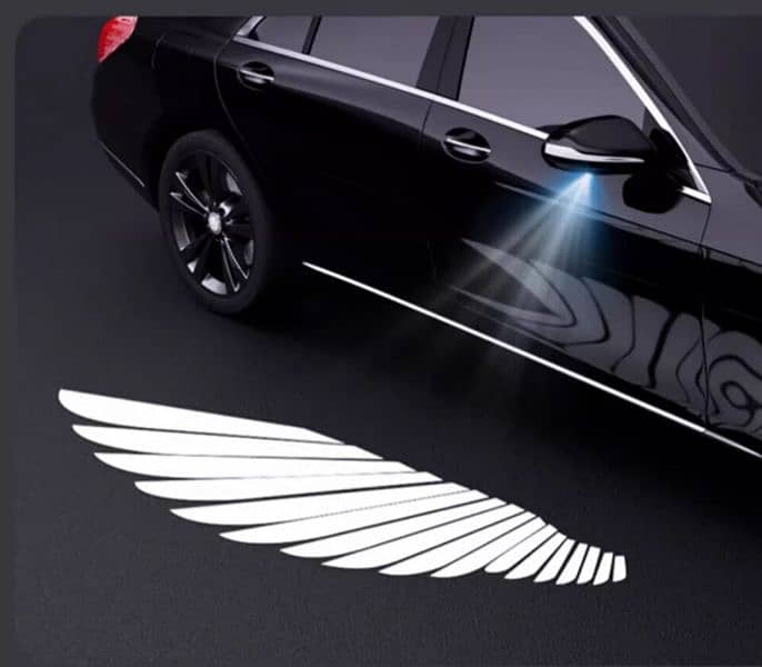 2pcs Wireless Led Car Door Lights Welcome Laser Projector Angel 2