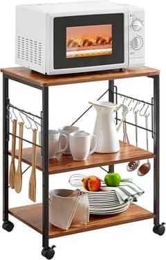 Kitchen Accessories Organizer Rack, Microwave 3 Layer Oven Stand