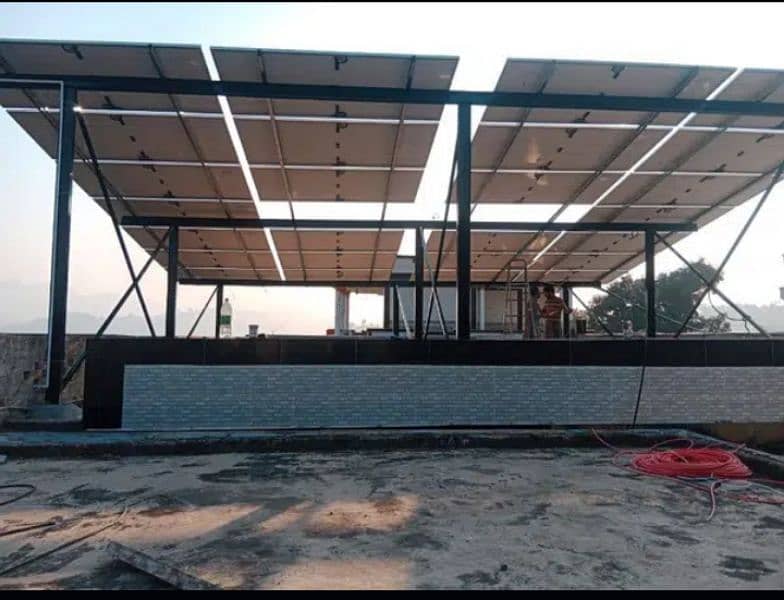 Elevated Solar Structure customized Guarder Work 14 rup watt 4