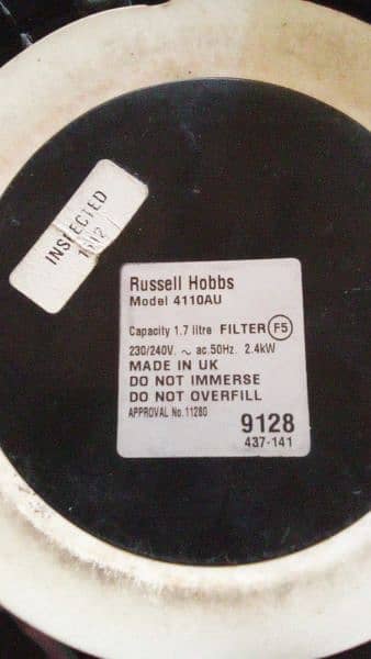 Russel Hobbs kettle 1.7ltr 2