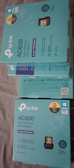Tp link AC600 gigabit wifi dongles for urgent sale box pack