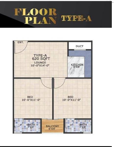 Flat Available Easy Flexible Payment Plan 1 bed lounge 9