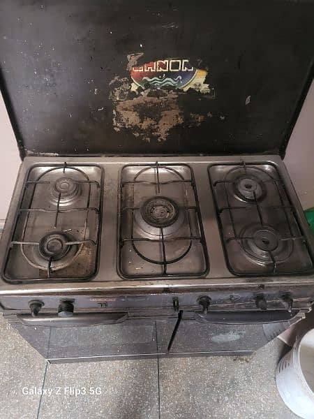 cannon electric and Gas glass oven with five burners 1
