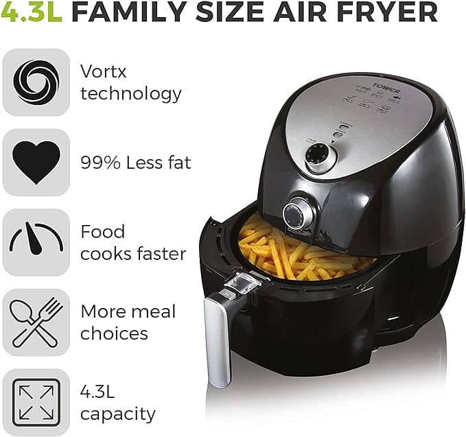 Air Fryer Tower Family Size 4.3L 1