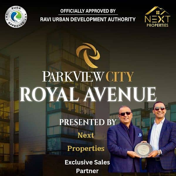 ParkViewCityLahore Launched Royal Avenue Booking just 7.5lak say 1
