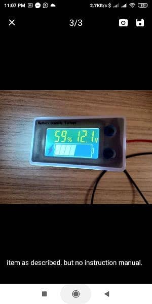 10-100V LCD Car Acid Lead Lithium Battery Capacity Indicator Di 3