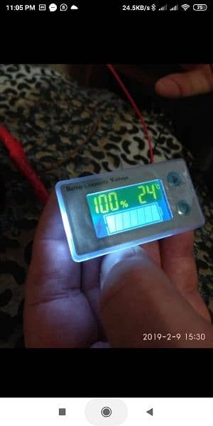 10-100V LCD Car Acid Lead Lithium Battery Capacity Indicator Di 8