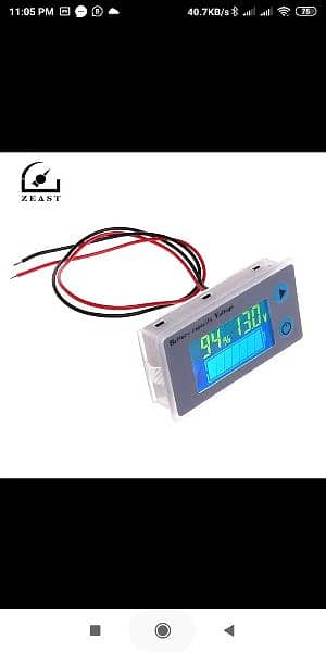 10-100V LCD Car Acid Lead Lithium Battery Capacity Indicator Di 12