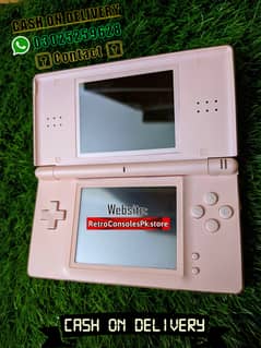 PINK Nintendo DS Lite With Charger Games Mario Pokemon