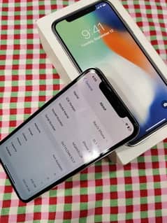iPhone X 256 GB PTA approved my WhatsApp03491432655