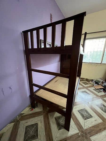 solid wood double decker bed 1
