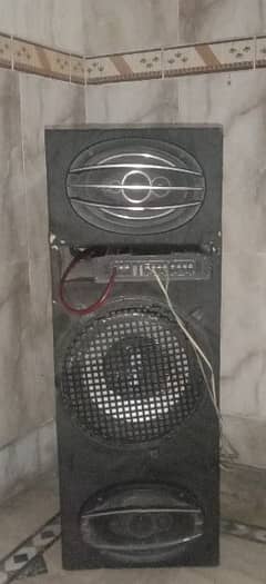 Amplifier + speakers+ woofer