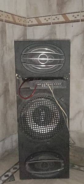 Amplifier + speakers+ woofer 0