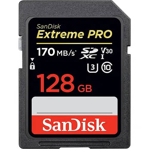 Extreme Pro Sandisk 128GB Memory Card | Call / WhatsApp: O3OI9I99I9I 0