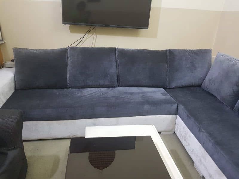 L shape 9 seater sofa set for sale 2