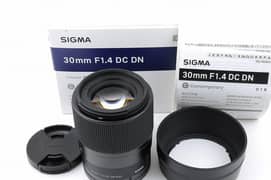 sigma 30mm lens 1.4 sony e mount
