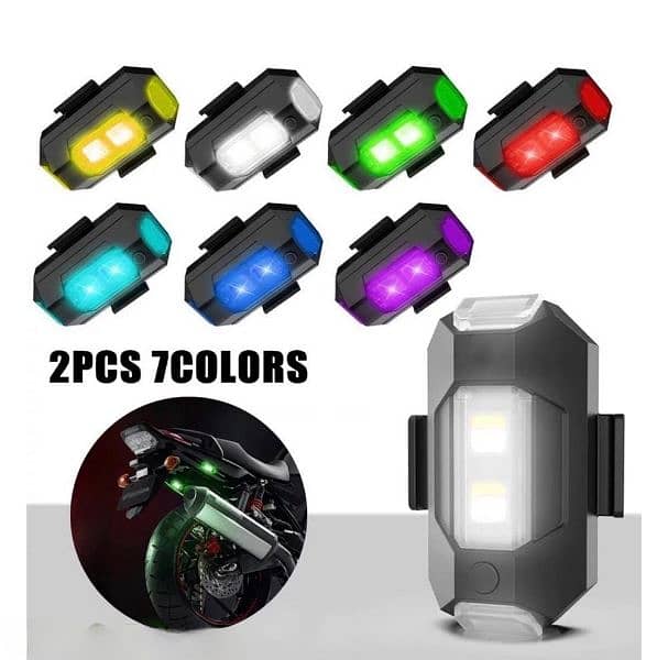 Package Includes: 1 x Strobe Light For Bikes And Cars 4
