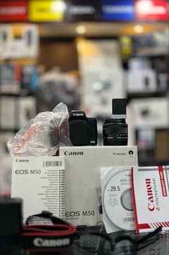 Canon m50 Body with 15-45mm kit lens (Complete box)