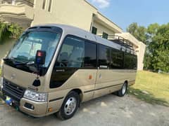 Toyota coaster  available for rent