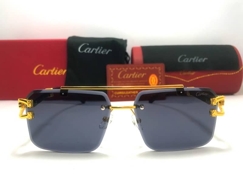 Cartier Wooden Stick Panther Sunglasses For Men and Women. 1