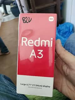 REDMI A3 (4GB/128GB) Fingerprint 5000mAh Battery New Box Pack