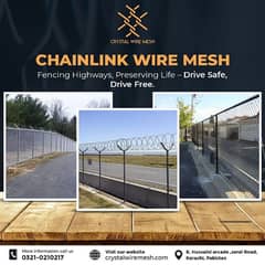 House Safety Razor Wire & Chain link fence - Barbed mesh -Crimped Mess 0